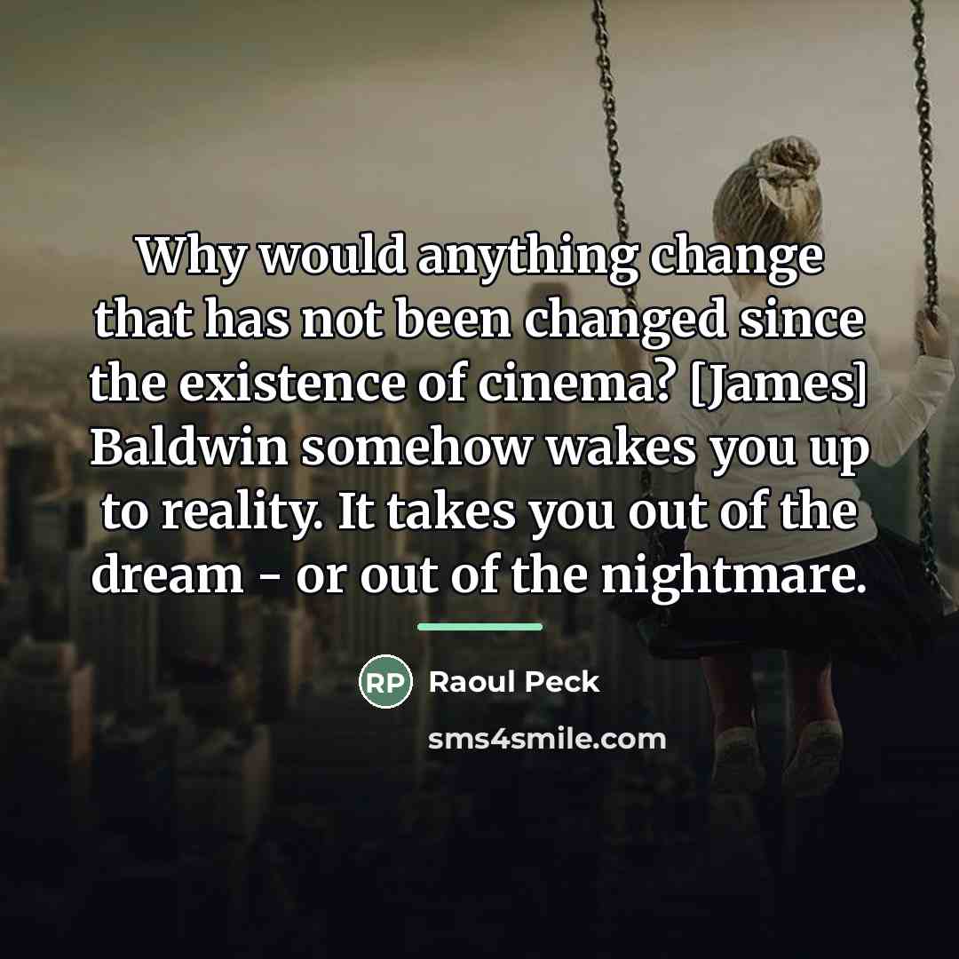 “Why would anything change that has not been changed since…” quote by Raoul Peck