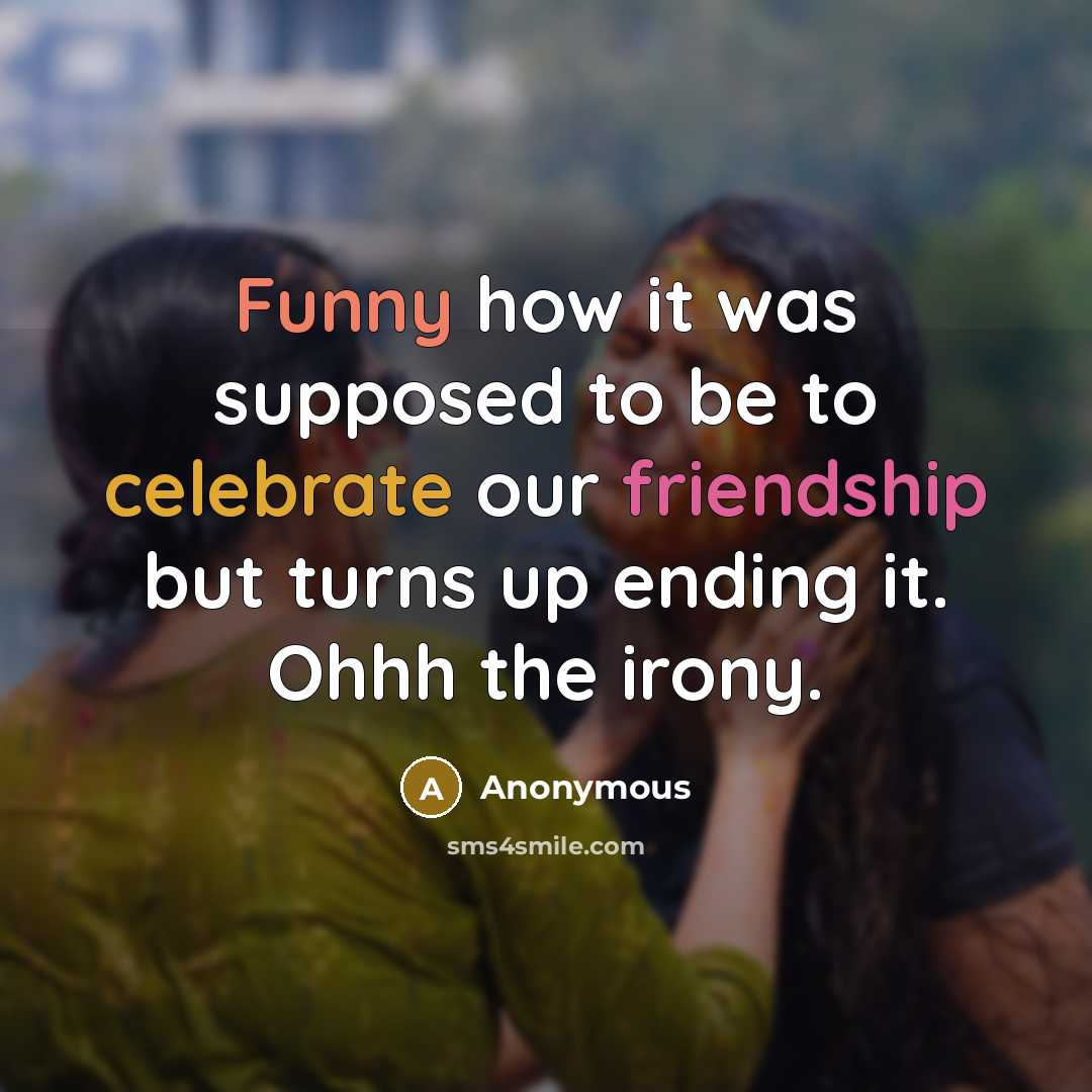 “Funny how it was supposed to be to celebrate our…” quote by Anonymous
