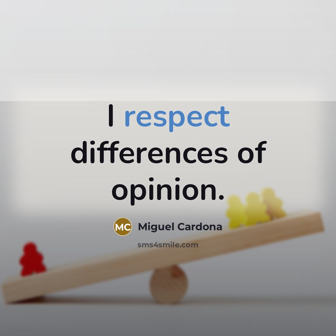 “I respect differences of opinion.…” quote by Miguel Cardona