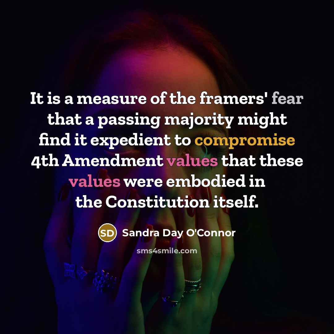 “It is a measure of the framers' fear that a…” quote by Sandra Day O'Connor