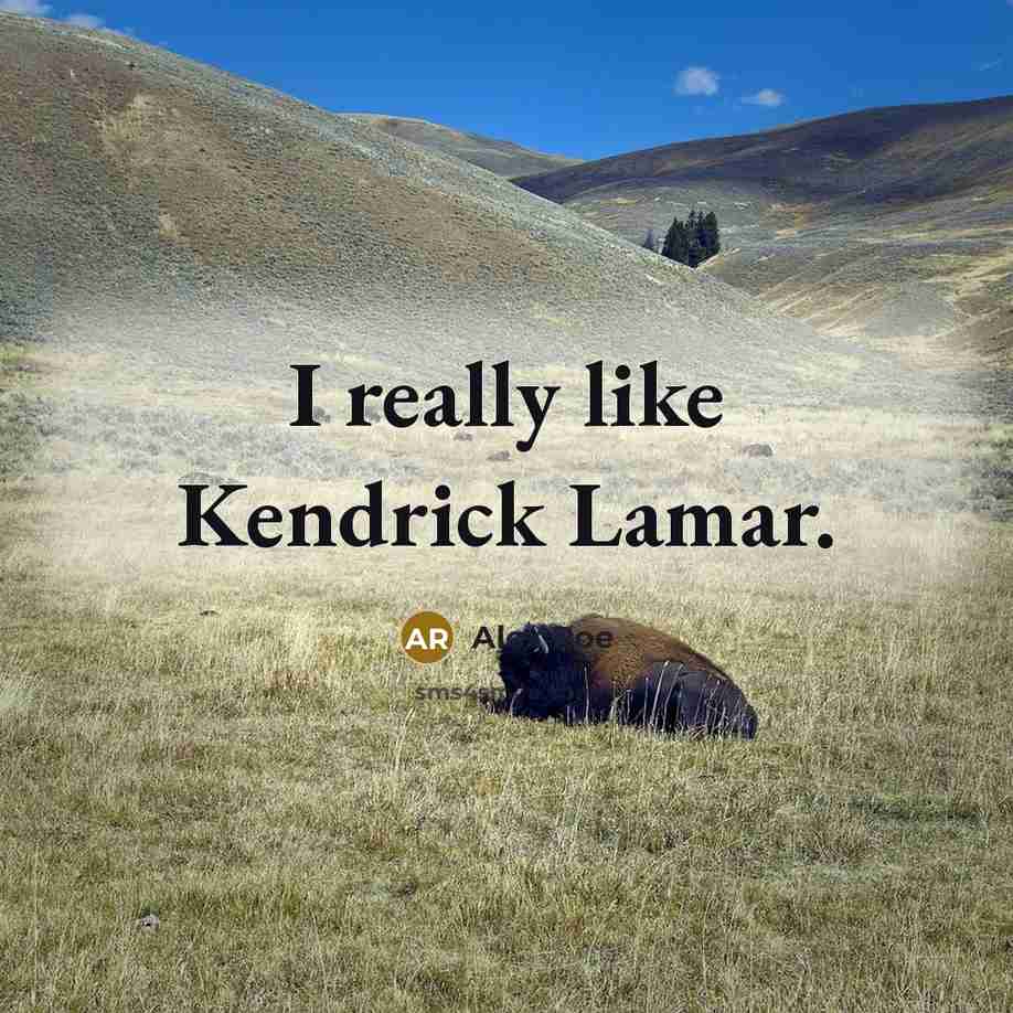 “I really like Kendrick Lamar.…” quote by Alex Roe