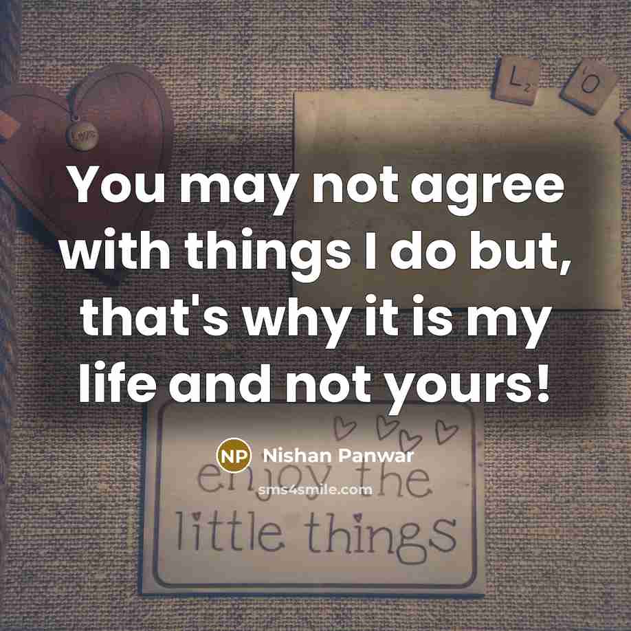 “You may not agree with things I do but, that's…” quote by Nishan Panwar