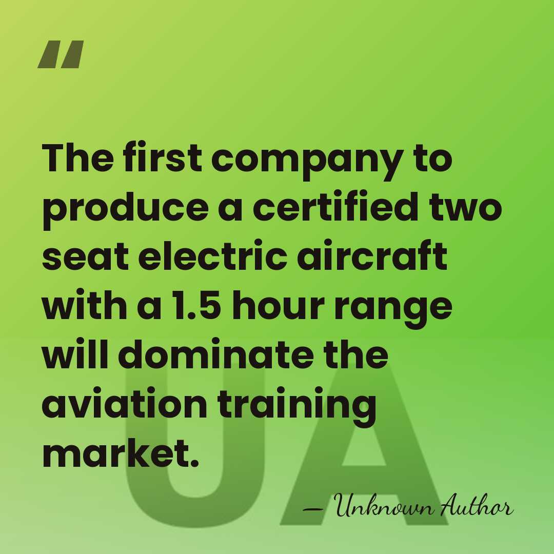 The first company to produce a certified two seat electric aircraft with&hellip; - Erik Lindbergh