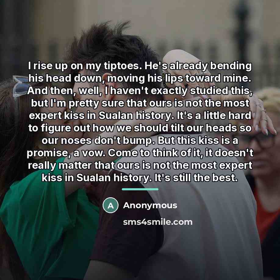 “I rise up on my tiptoes. He's already bending his…” quote by Anonymous