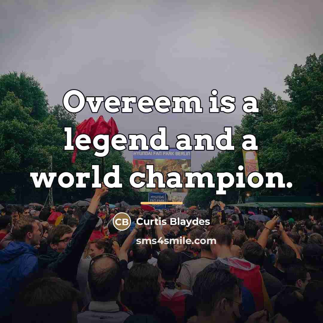 “Overeem is a legend and a world champion.…” quote by Curtis Blaydes