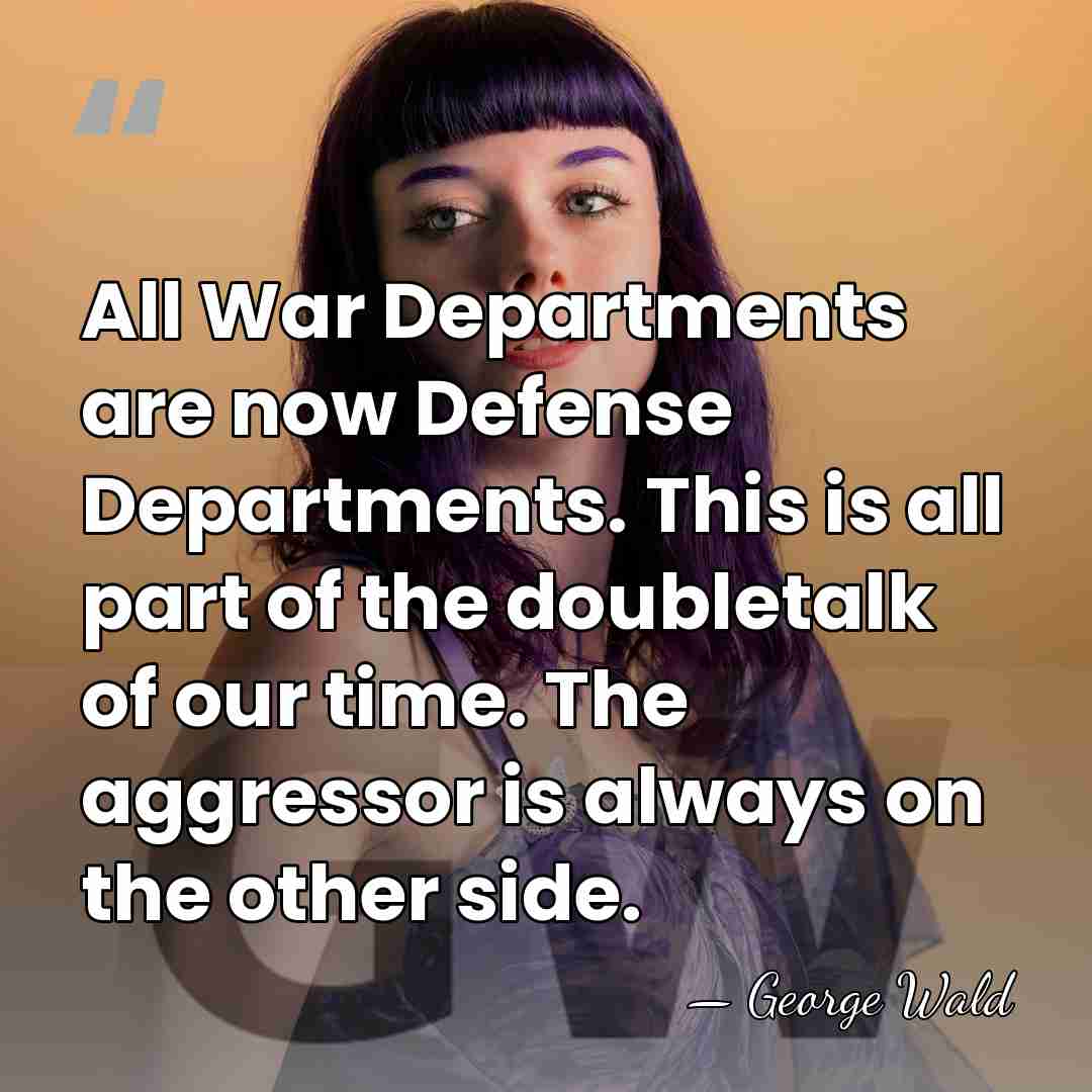 All War Departments are now Defense Departments. This is all part of&hellip; - George Wald