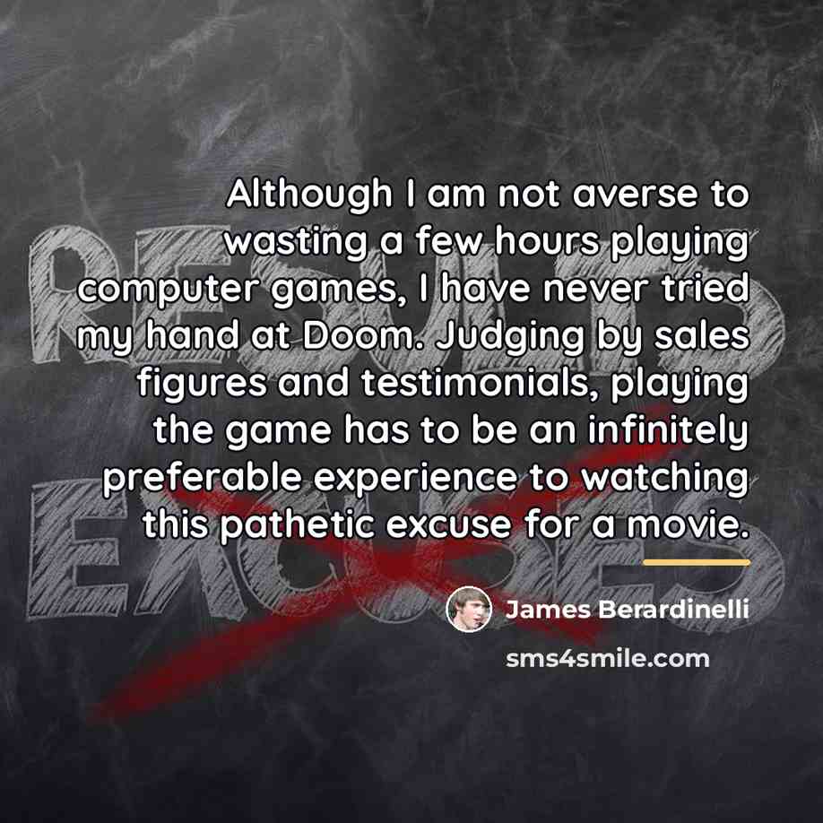 “Although I am not averse to wasting a few hours…” quote by James Berardinelli