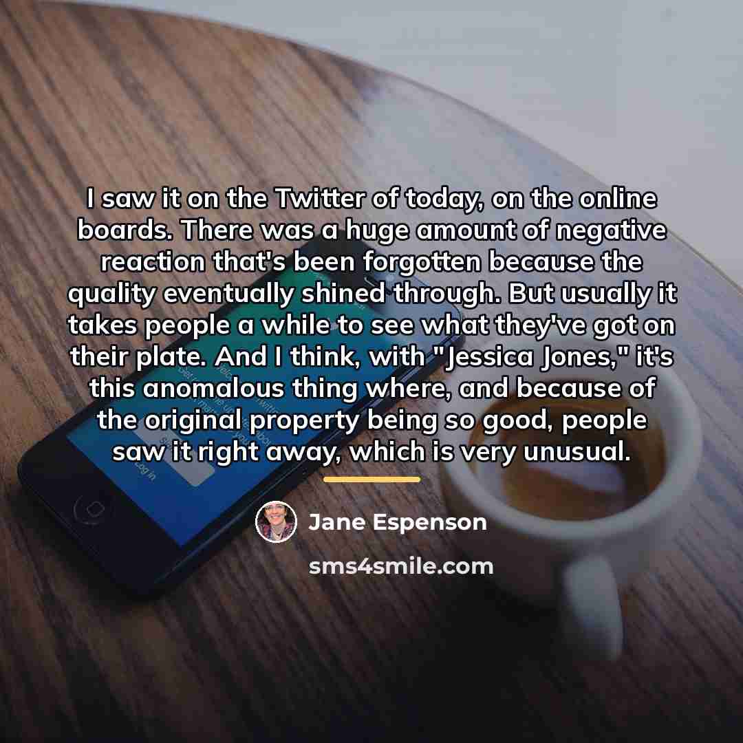 “I saw it on the Twitter of today, on the…” quote by Jane Espenson