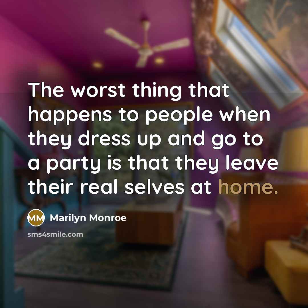 “The worst thing that happens to people when they dress…” quote by Marilyn Monroe