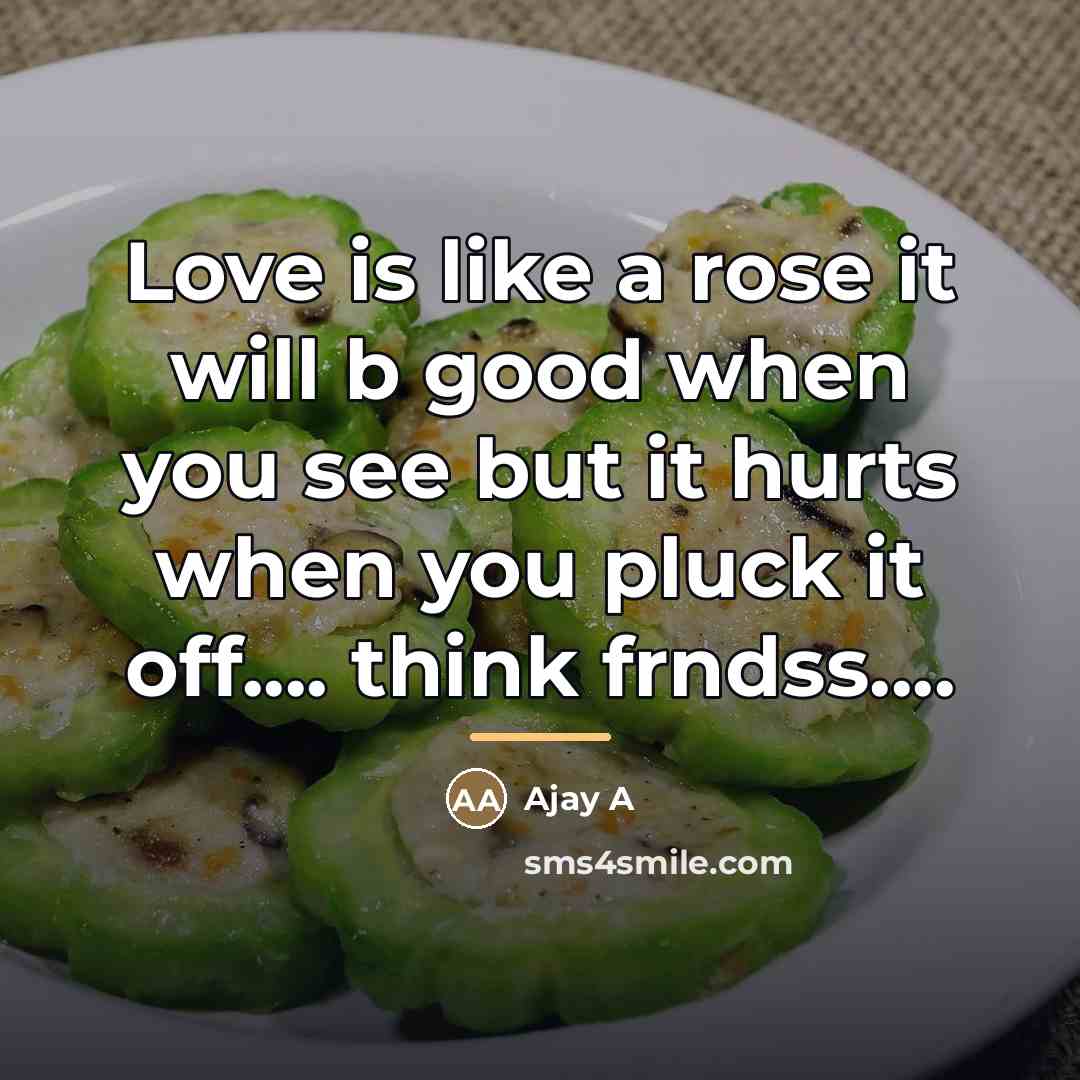“Love is like a rose it will b good when…” quote by Anonymous