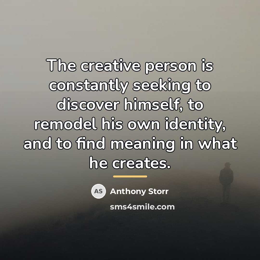 “The creative person is constantly seeking to discover himself, to…” quote by Anthony Storr