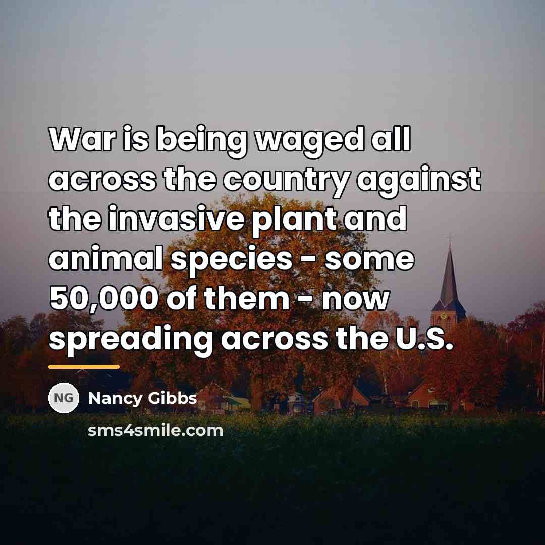 “War is being waged all across the country against the…” quote by Nancy Gibbs