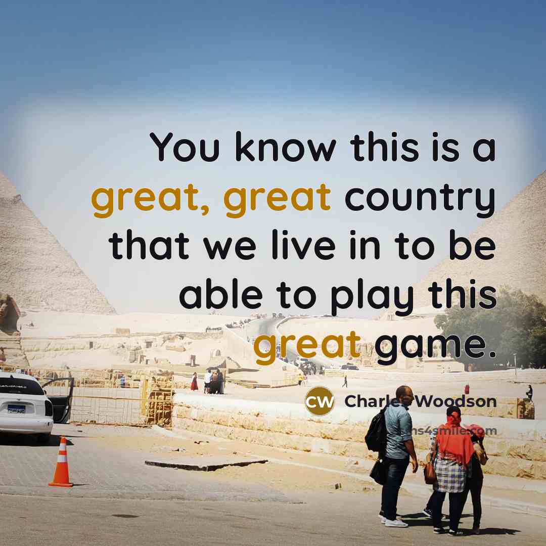 “You know this is a great, great country that we…” quote by Charles Woodson