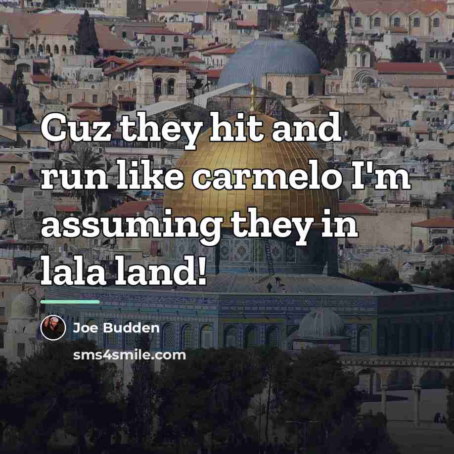 “Cuz they hit and run like carmelo I'm assuming they…” quote by Joe Budden