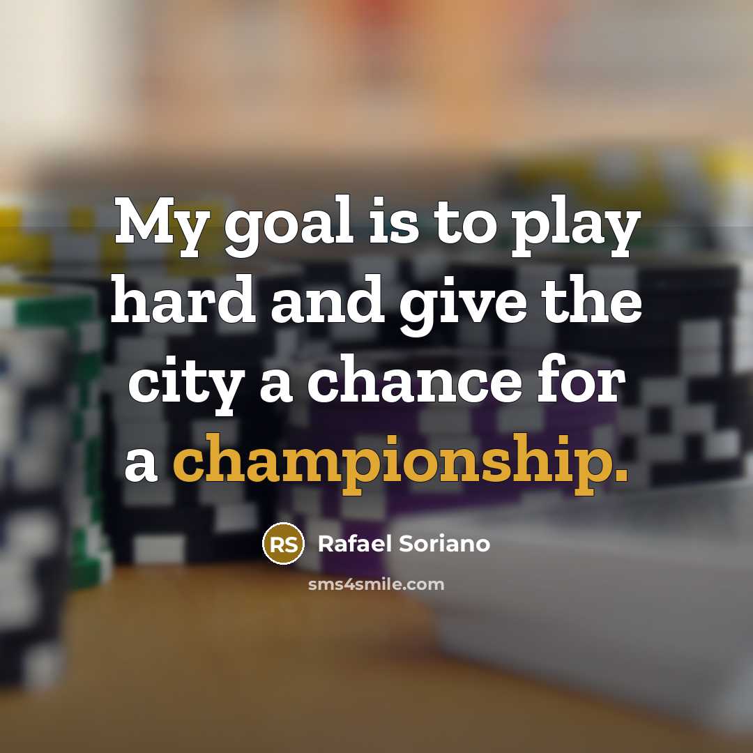 “My goal is to play hard and give the city…” quote by Rafael Soriano