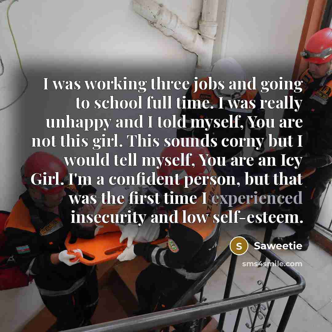 “I was working three jobs and going to school full…” quote by Saweetie