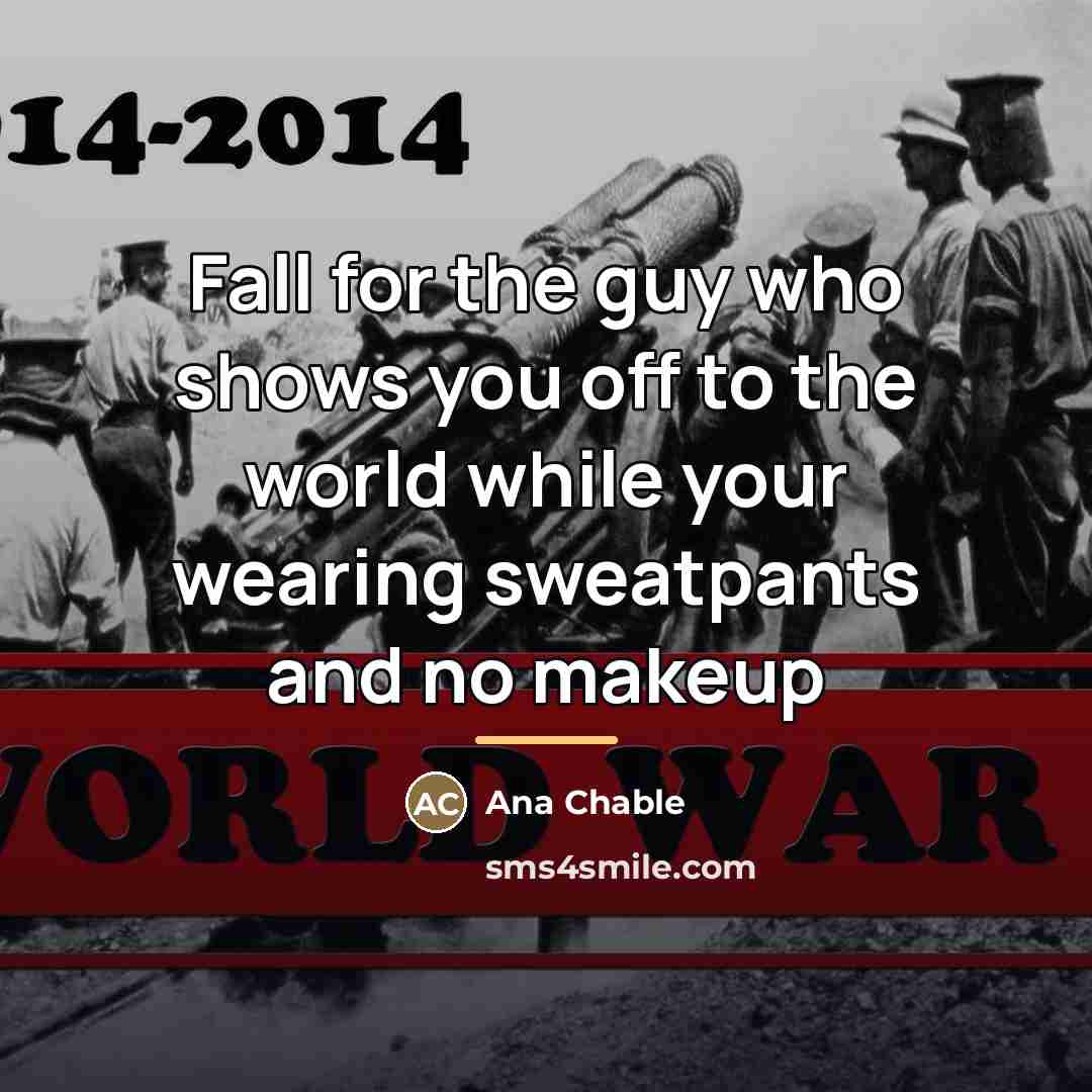 “Fall for the guy who shows you off to the…” quote by Ana Chable