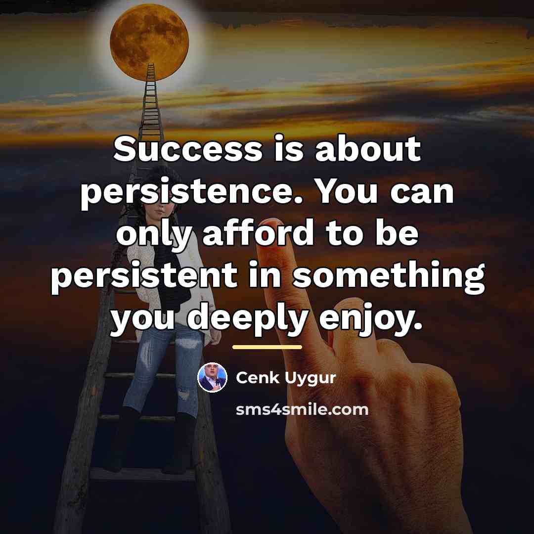 “Success is about persistence. You can only afford to be…” quote by Cenk Uygur