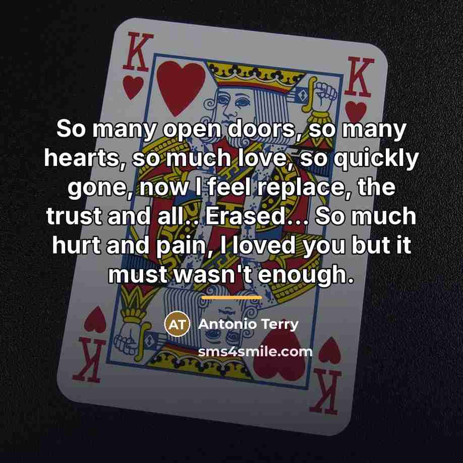 “So many open doors, so many hearts, so much love,…” quote by Antonio Terry