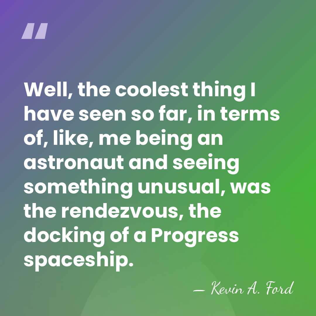 Well, the coolest thing I have seen so far, in terms of,&hellip; - Kevin A. Ford