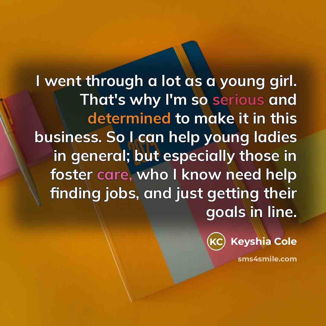 “I went through a lot as a young girl. That's…” quote by Keyshia Cole
