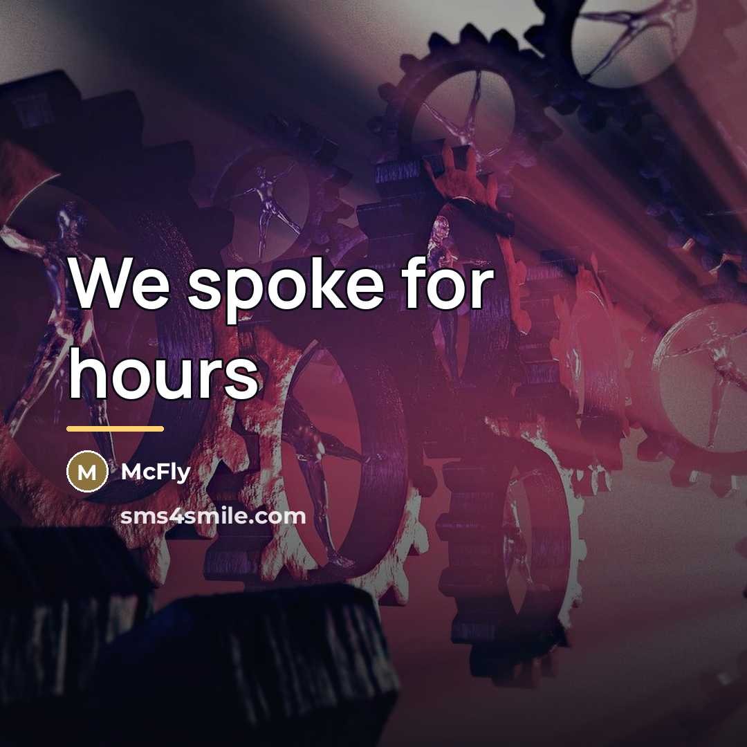 “We spoke for hours…” quote by McFly