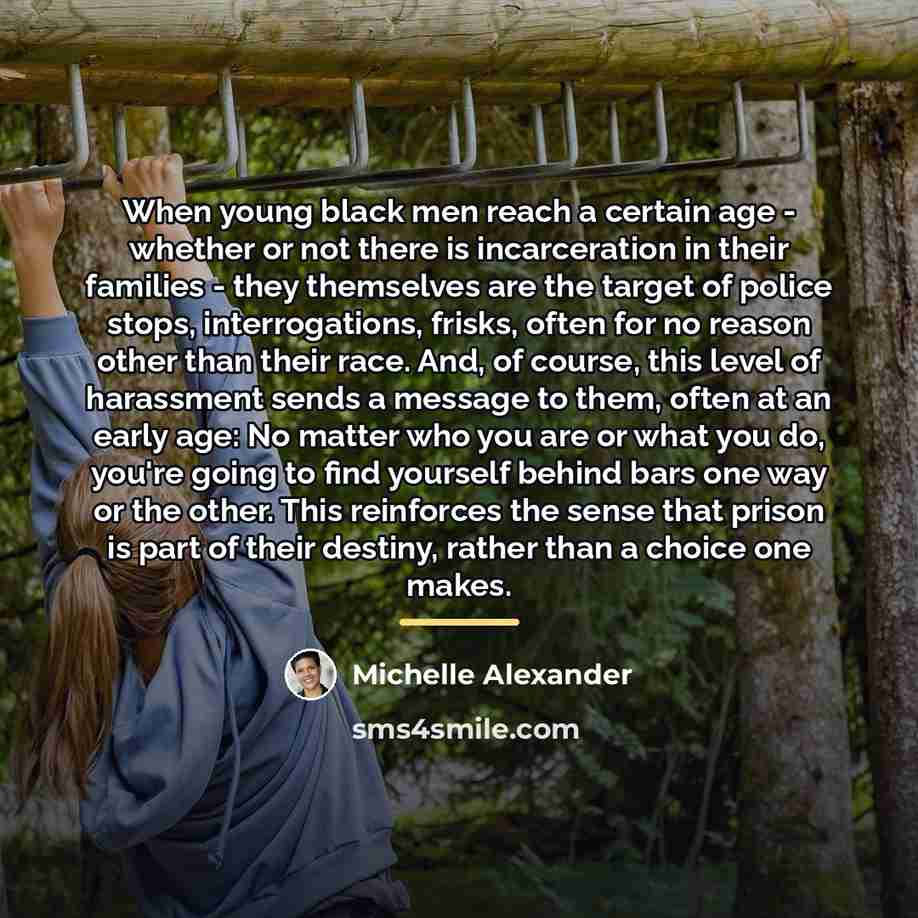 “When young black men reach a certain age - whether…” quote by Michelle Alexander
