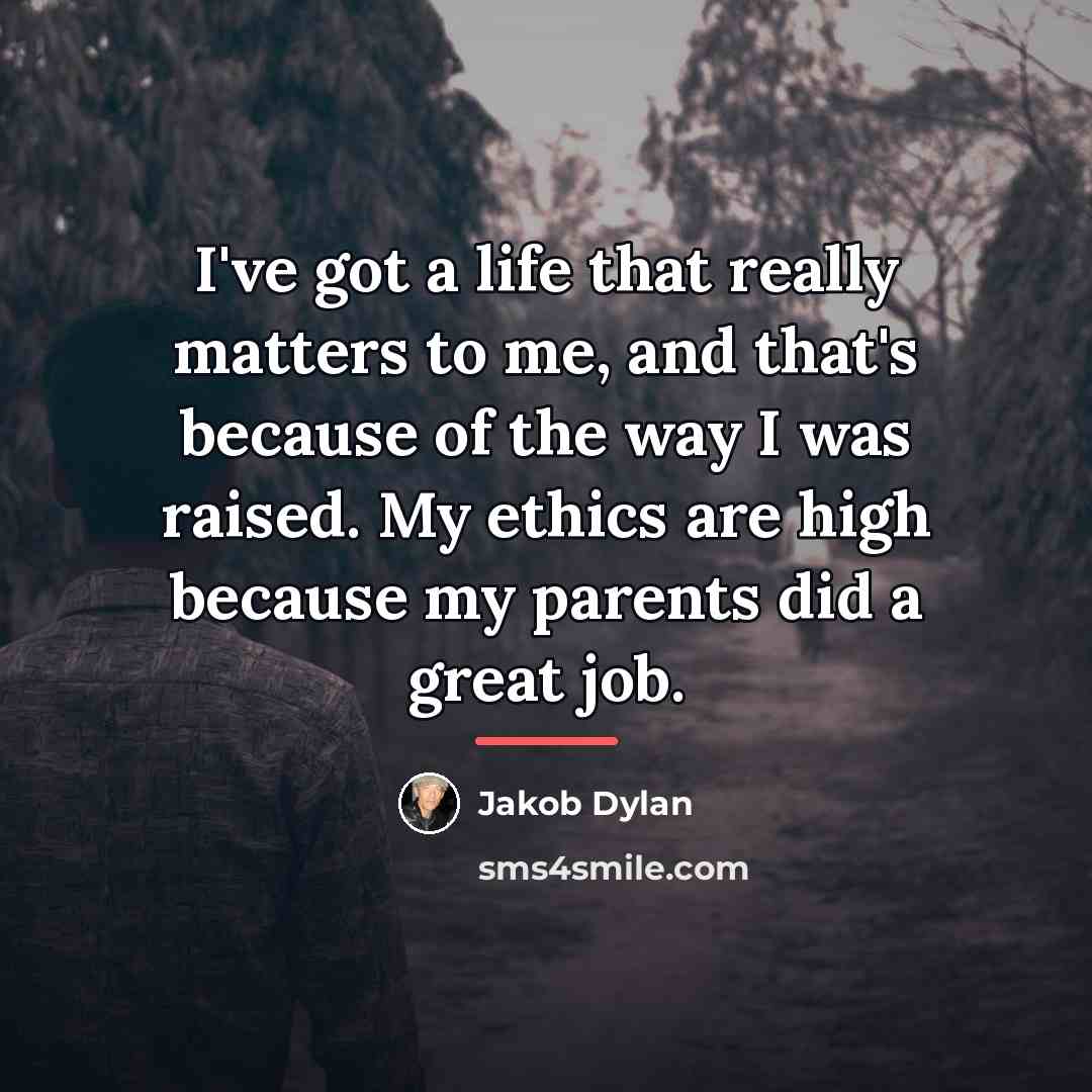 “I've got a life that really matters to me, and…” quote by Jakob Dylan