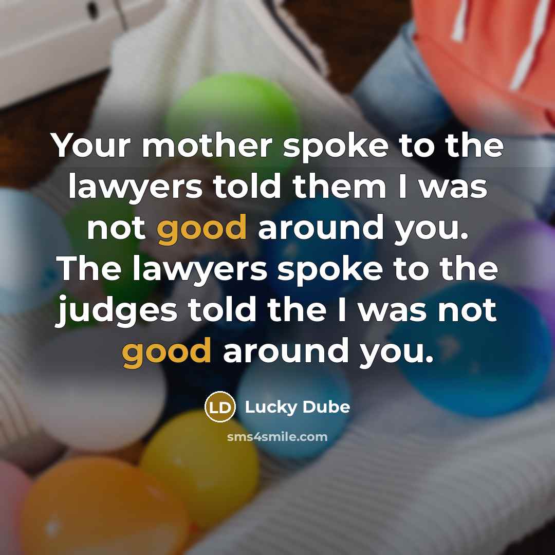 “Your mother spoke to the lawyers told them I was…” quote by Lucky Dube