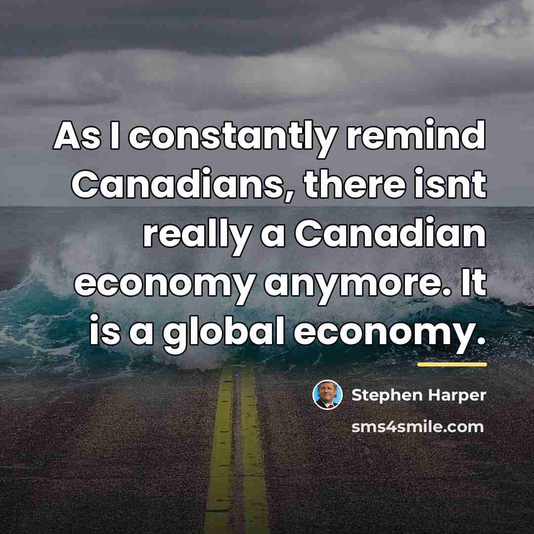 “As I constantly remind Canadians, there isnt really a Canadian…” quote by Stephen Harper
