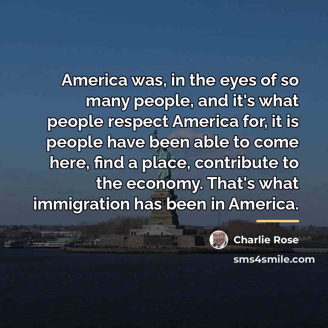 “America was, in the eyes of so many people, and…” quote by Charlie Rose