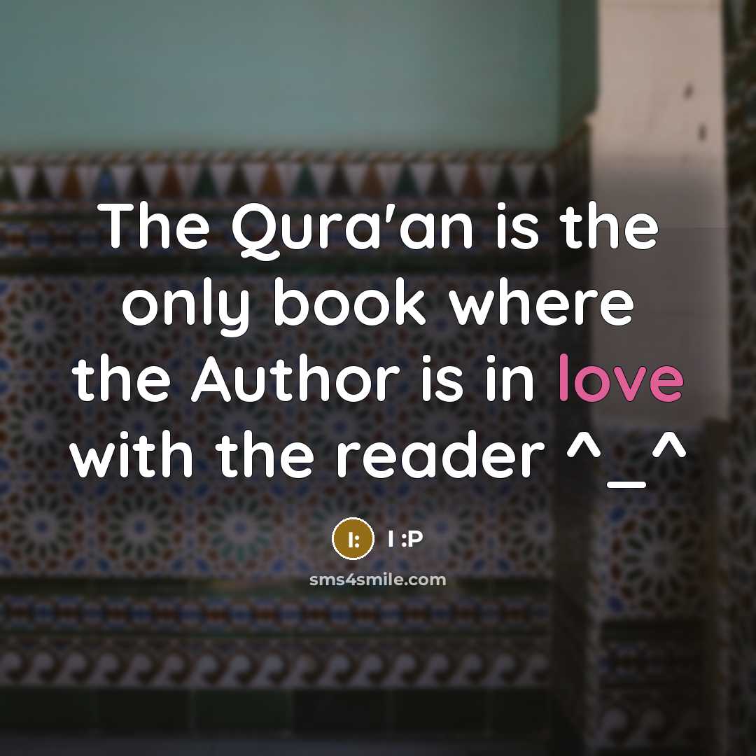 “The Qura'an is the only book where the Author is…” quote by I :P