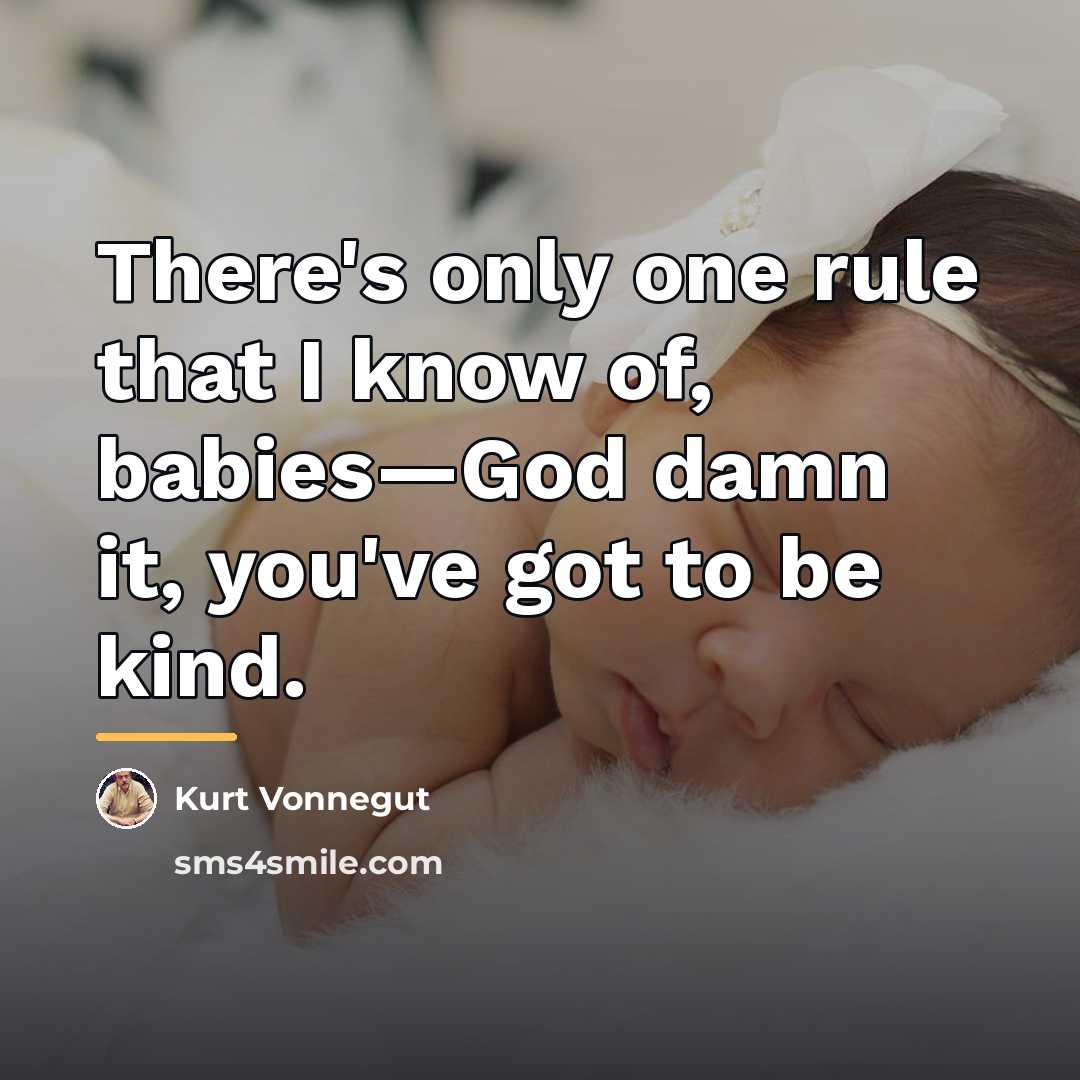 “There's only one rule that I know of, babies—God damn…” quote by Kurt Vonnegut