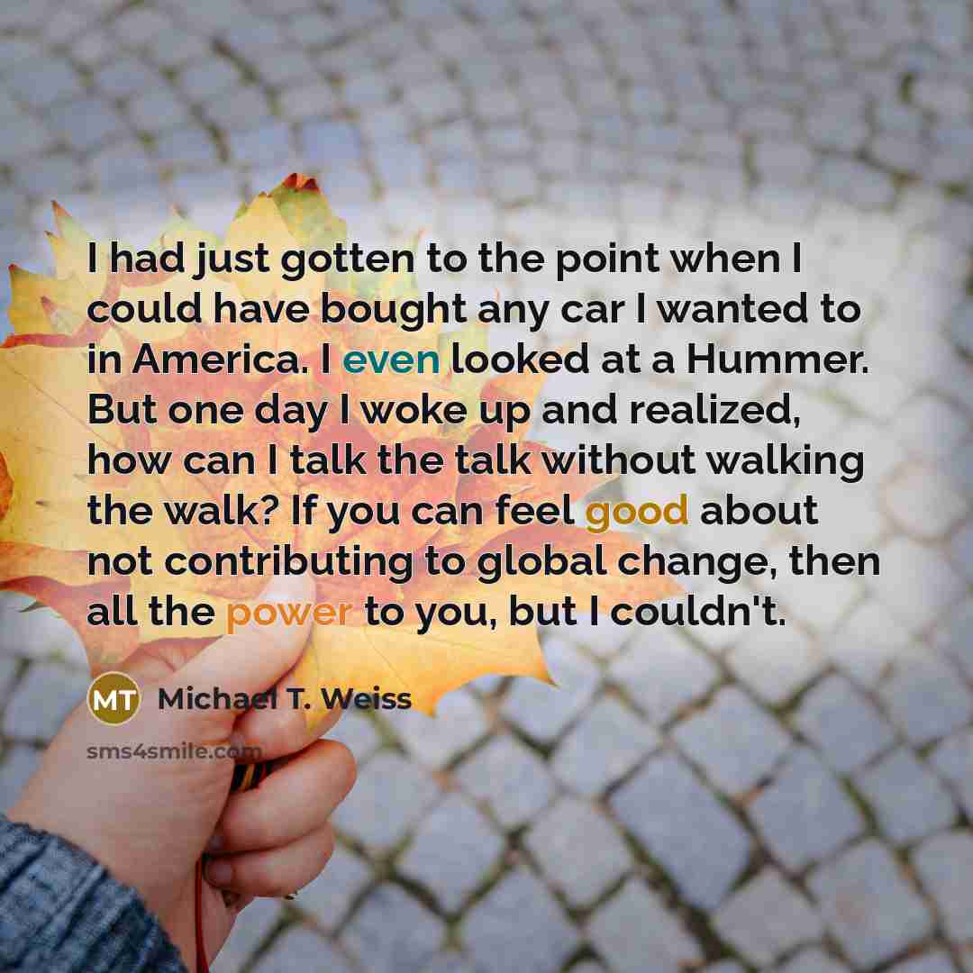 “I had just gotten to the point when I could…” quote by Michael T. Weiss