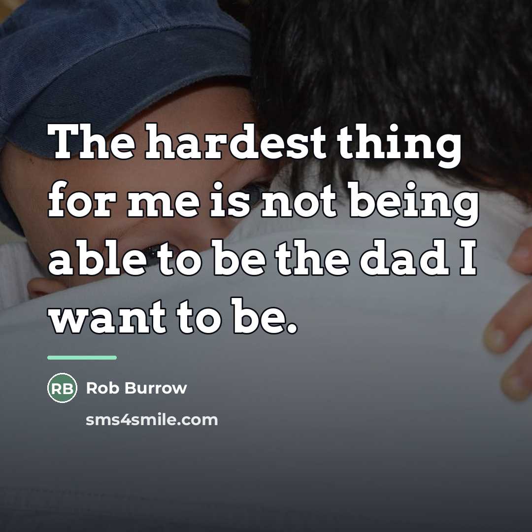 “The hardest thing for me is not being able to…” quote by Rob Burrow