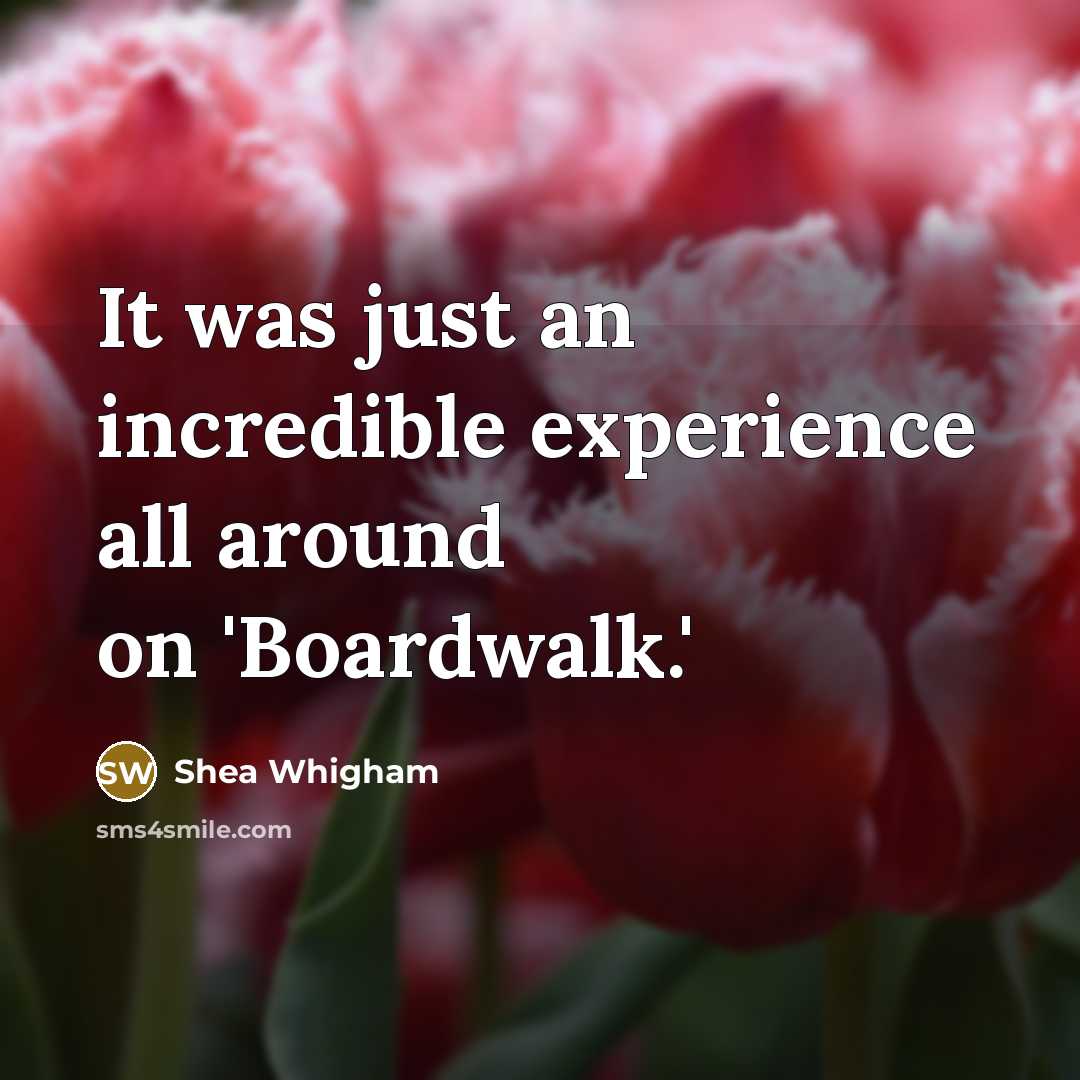 “It was just an incredible experience all around on 'Boardwalk.'…” quote by Shea Whigham