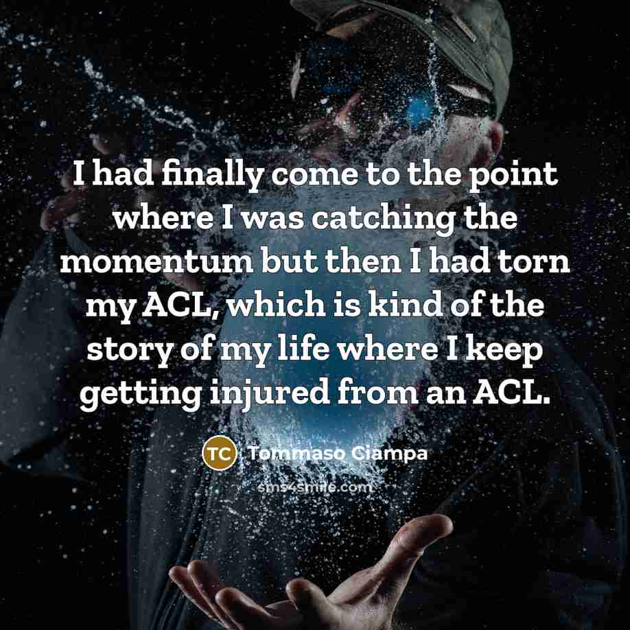 “I had finally come to the point where I was…” quote by Tommaso Ciampa