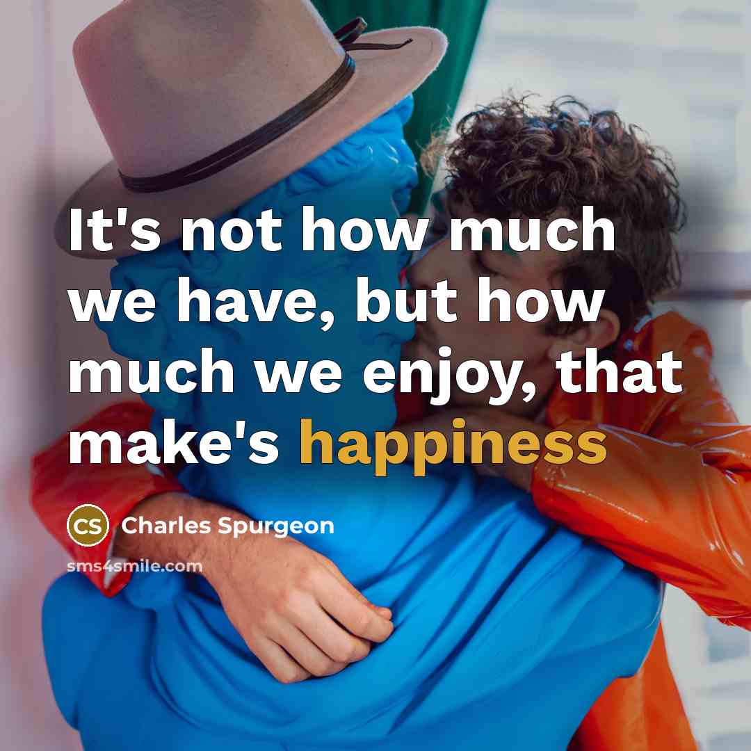“It's not how much we have, but how much we…” quote by Charles Spurgeon