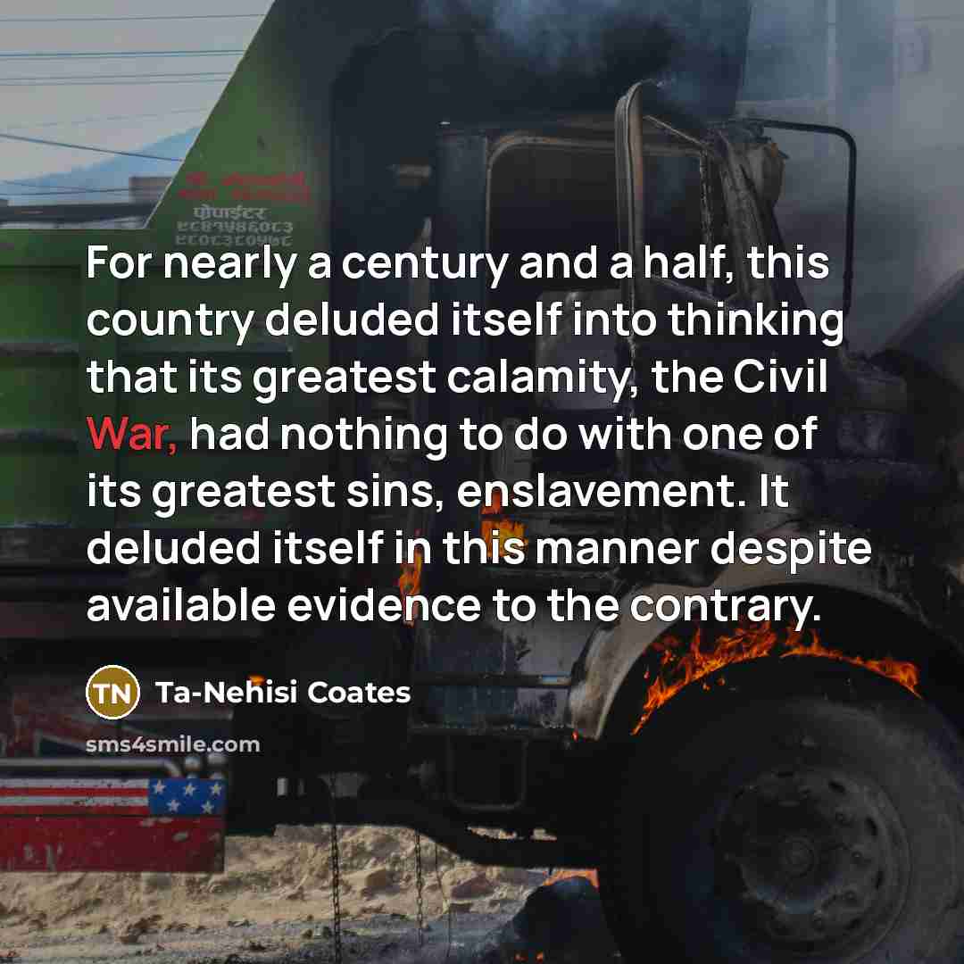“For nearly a century and a half, this country deluded…” quote by Ta-Nehisi Coates