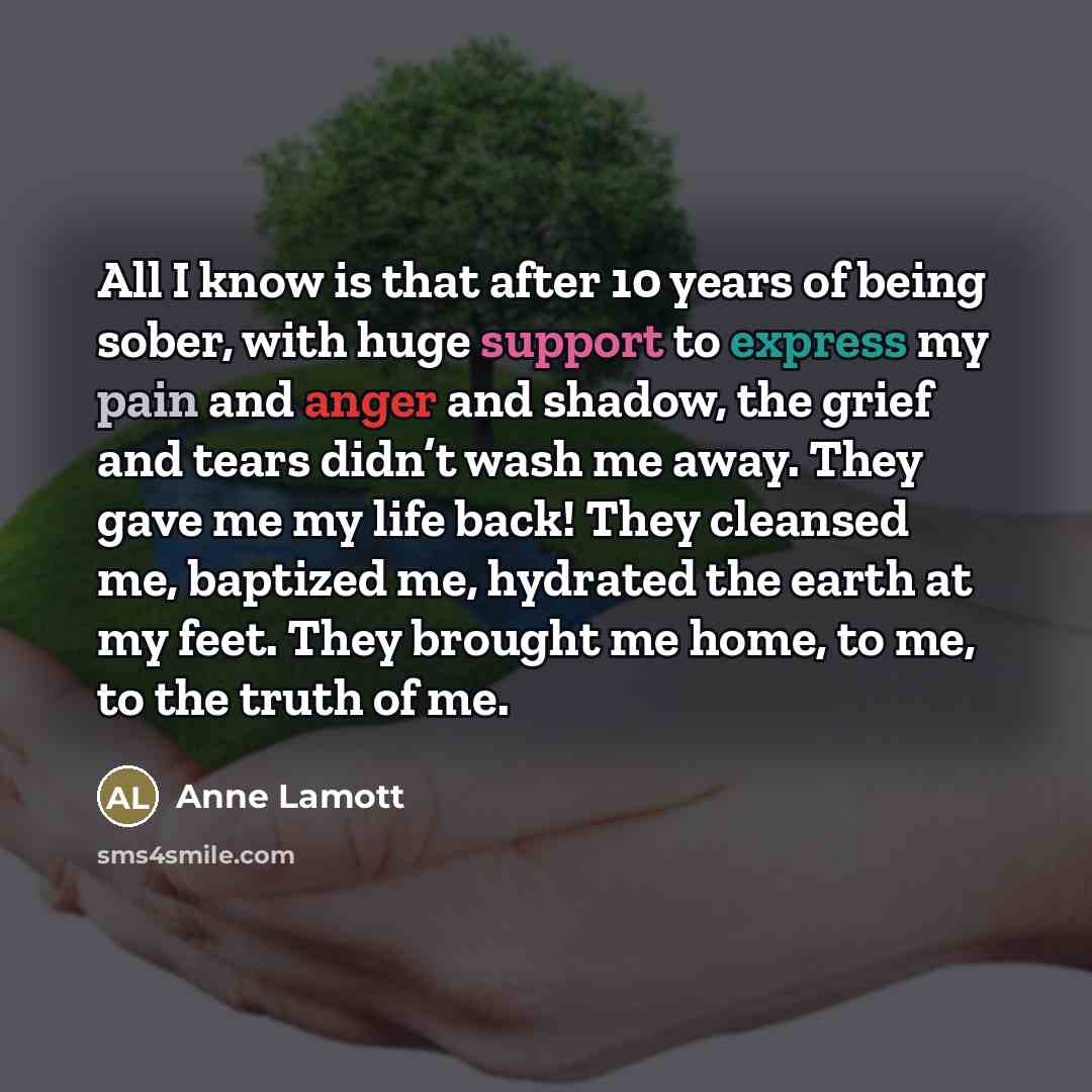 “All I know is that after 10 years of being…” quote by Anne Lamott