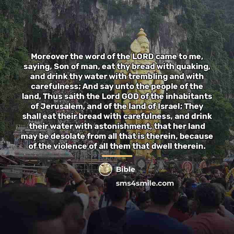 “Moreover the word of the LORD came to me, saying,…” quote by Bible