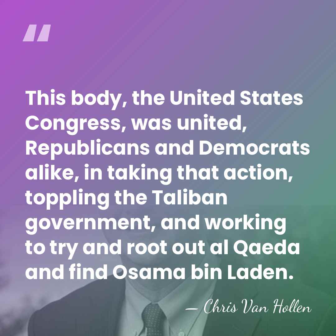 This body, the United States Congress, was united, Republicans and Democrats alike,&hellip; - Chris Van Hollen