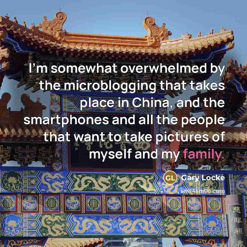 “I'm somewhat overwhelmed by the microblogging that takes place in…” quote by Gary Locke