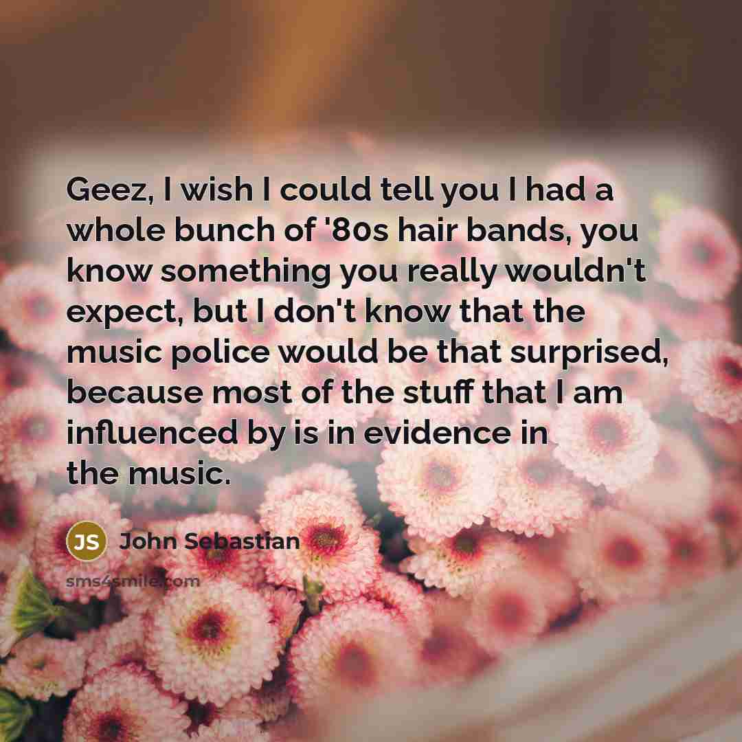 “Geez, I wish I could tell you I had a…” quote by John Sebastian