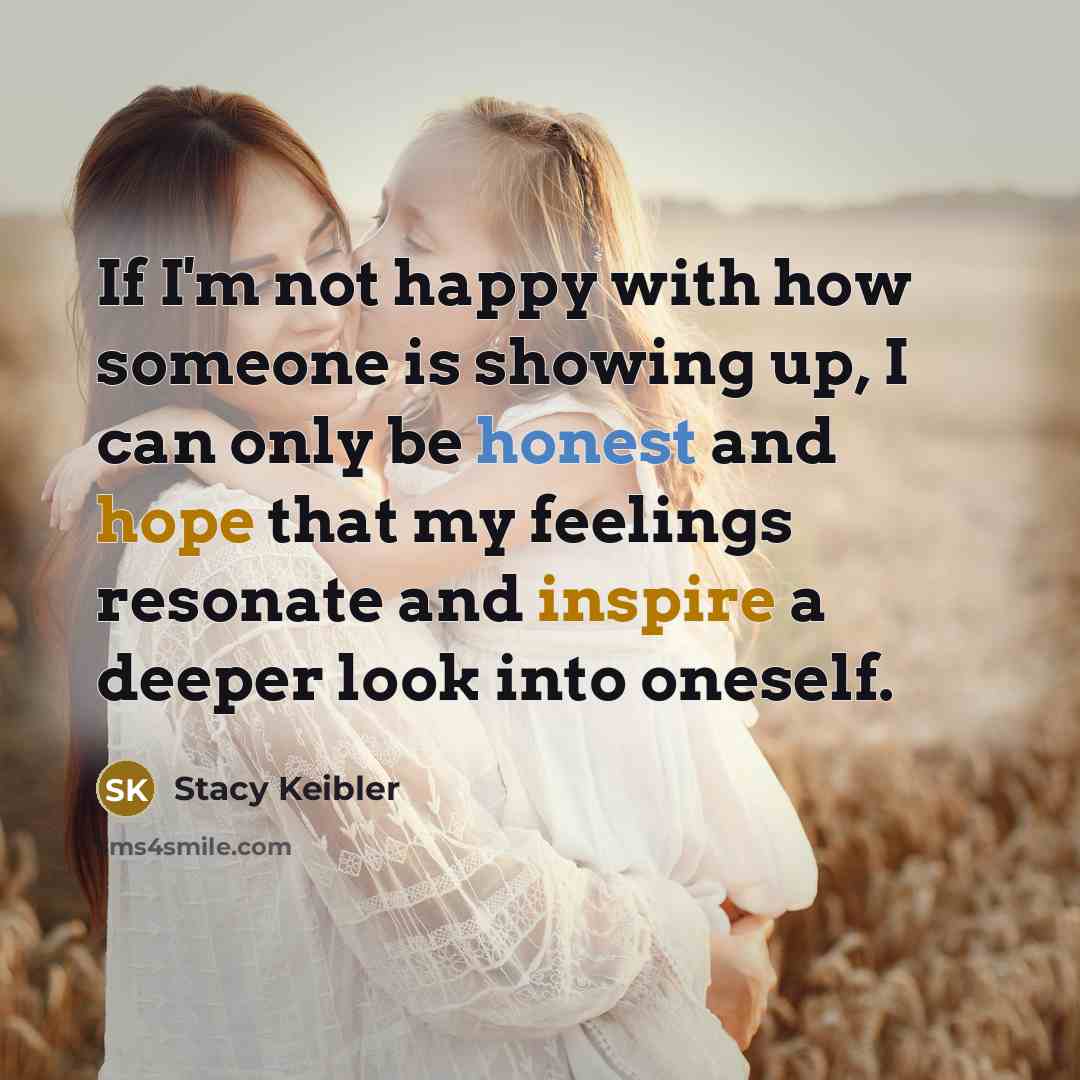 “If I'm not happy with how someone is showing up,…” quote by Stacy Keibler