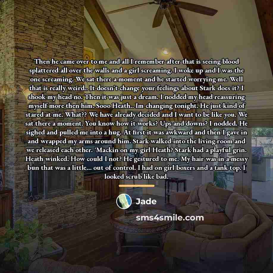 “Then he came over to me and all I remember…” quote by Jade