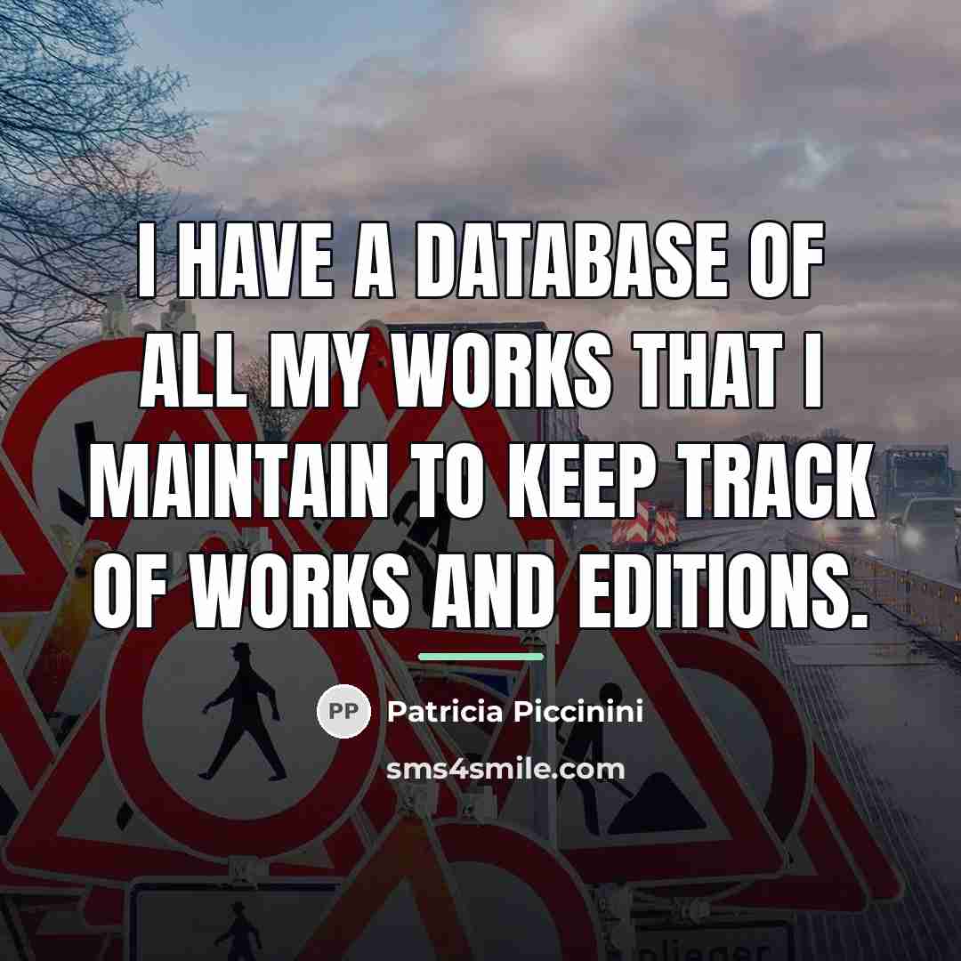 “I have a database of all my works that I…” quote by Patricia Piccinini