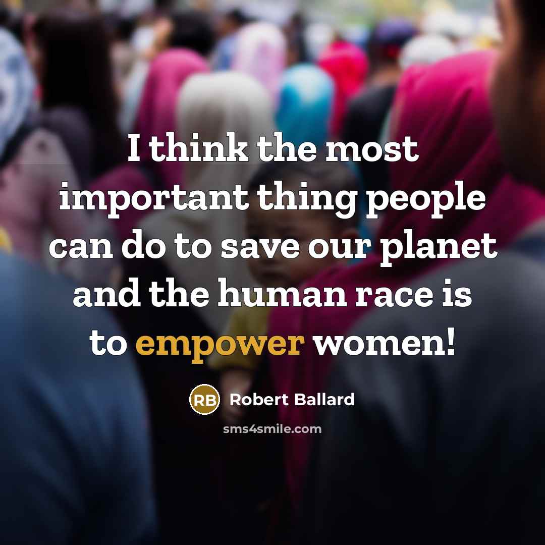 “I think the most important thing people can do to…” quote by Robert Ballard