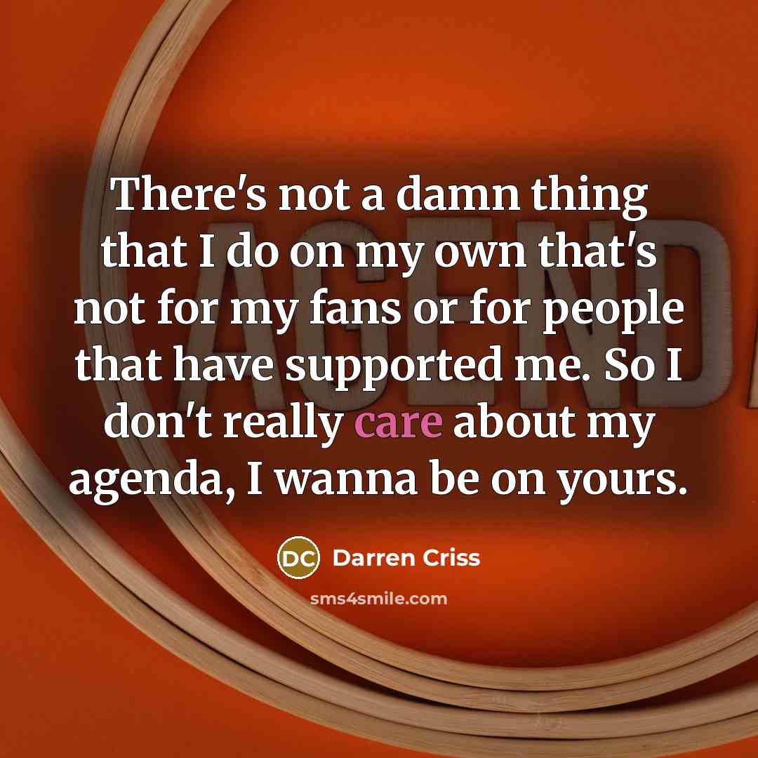 “There's not a damn thing that I do on my…” quote by Darren Criss