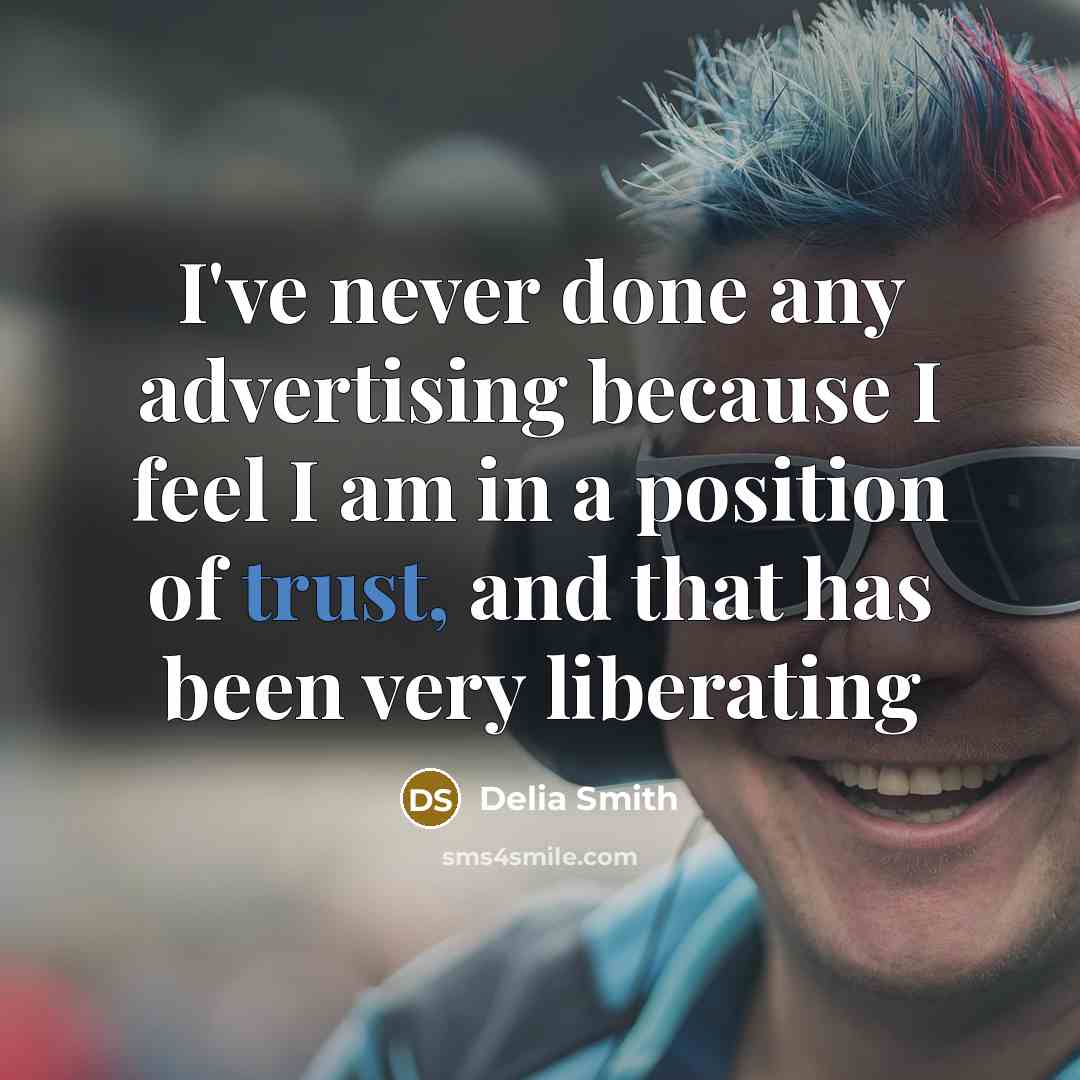 “I've never done any advertising because I feel I am…” quote by Delia Smith